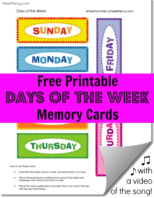 free-printable-days-for-the-week-cards-with-song-meet-penny