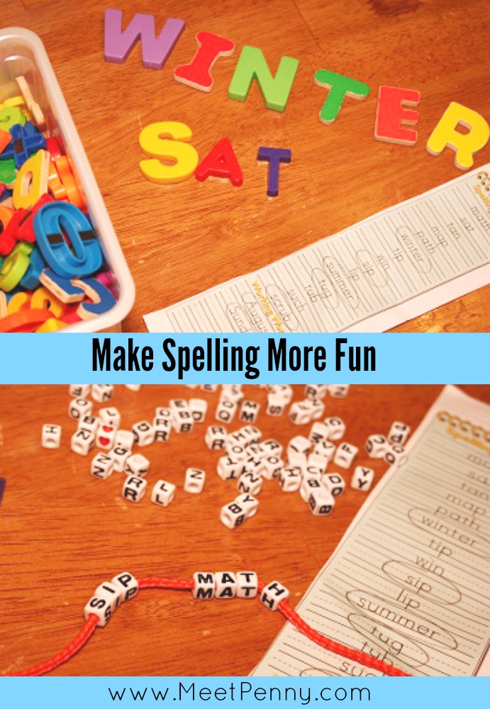 Easy ways to make spelling hands on and more fun