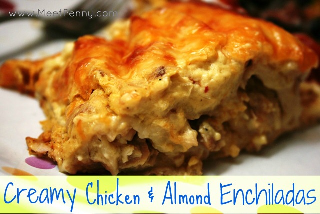 RECIPE: Creamy Chicken & Almond Enchiladas