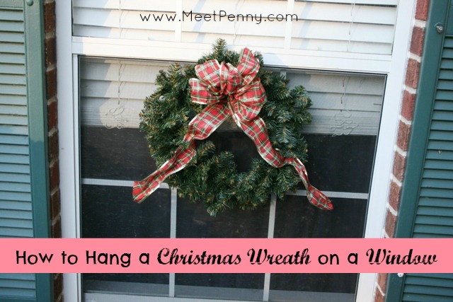 How to Hang a Christmas Wreath on a Window