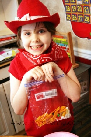 cowgirl birthday party trail mix