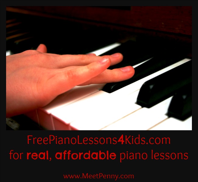 Free piano lessons online to use as homeschool curriculum for children.