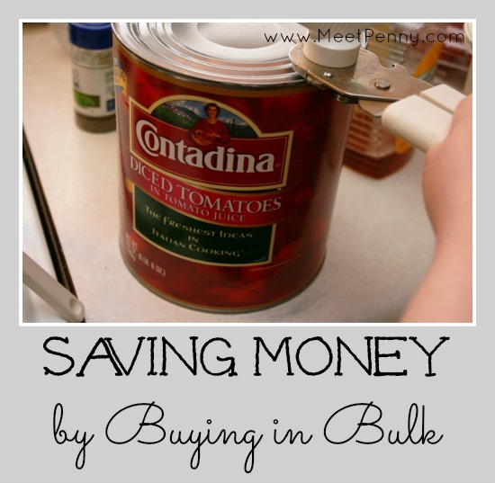 saving money by buying in bulk