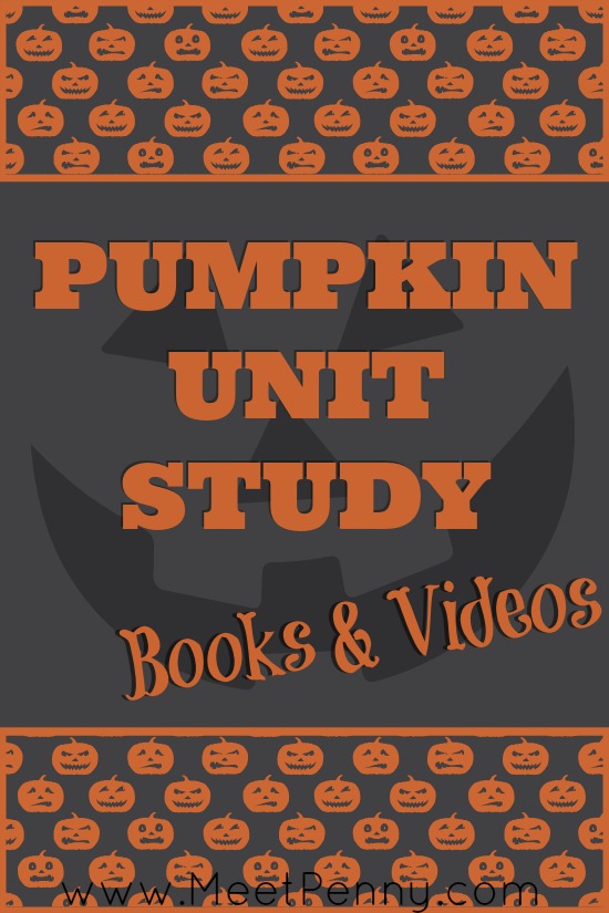 a list books and videos about pumpkins to use with a unit study - fun stuff!