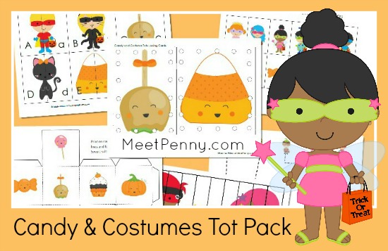 printable candy corn costume activity pack