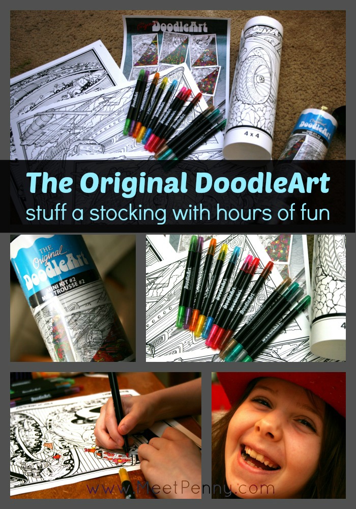 The Original DoodleArt makes a perfect stocking stuffer for any age. Check out the review by @MeetPenny with a giveaway from @PlaSmart