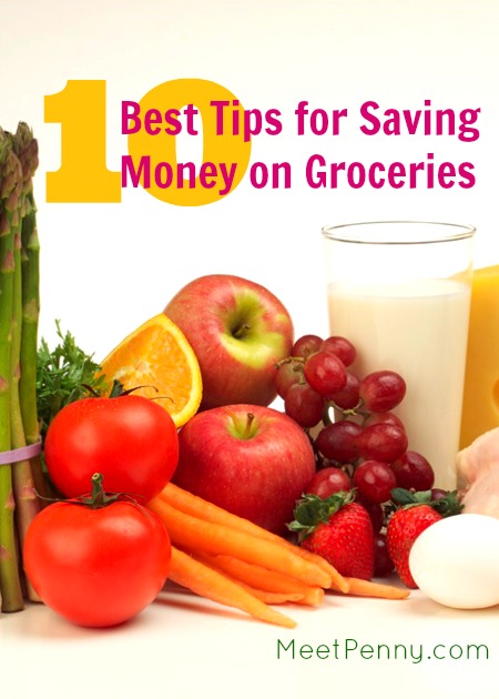 10 easy tips for saving money on groceries for families on a tight budget.