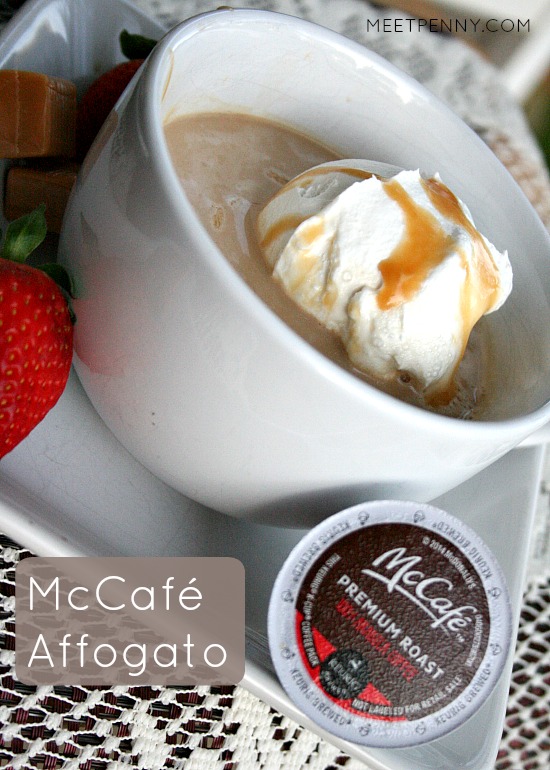 The McCafé Affogato is an easy Italian dessert perfect for a dinner party or just some "me time."  #McCafeMyWay #Ad