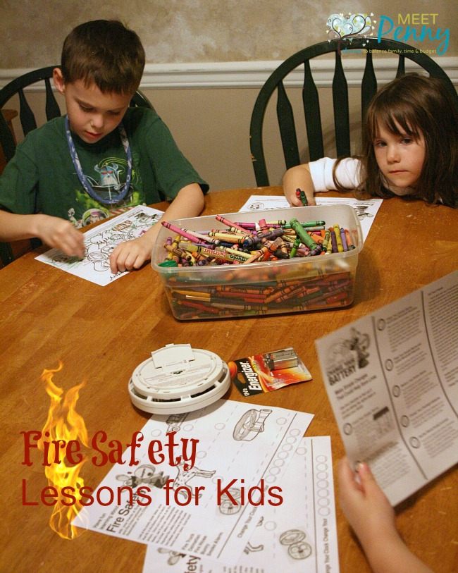 If it is time to change your clocks, it is also time to change the batteries in your smoke detector and to teach your children a lesson on fire safety. Includes a fire safety printable pack and step-by-step fire safety lesson plan. #ad #ChangeYourClock