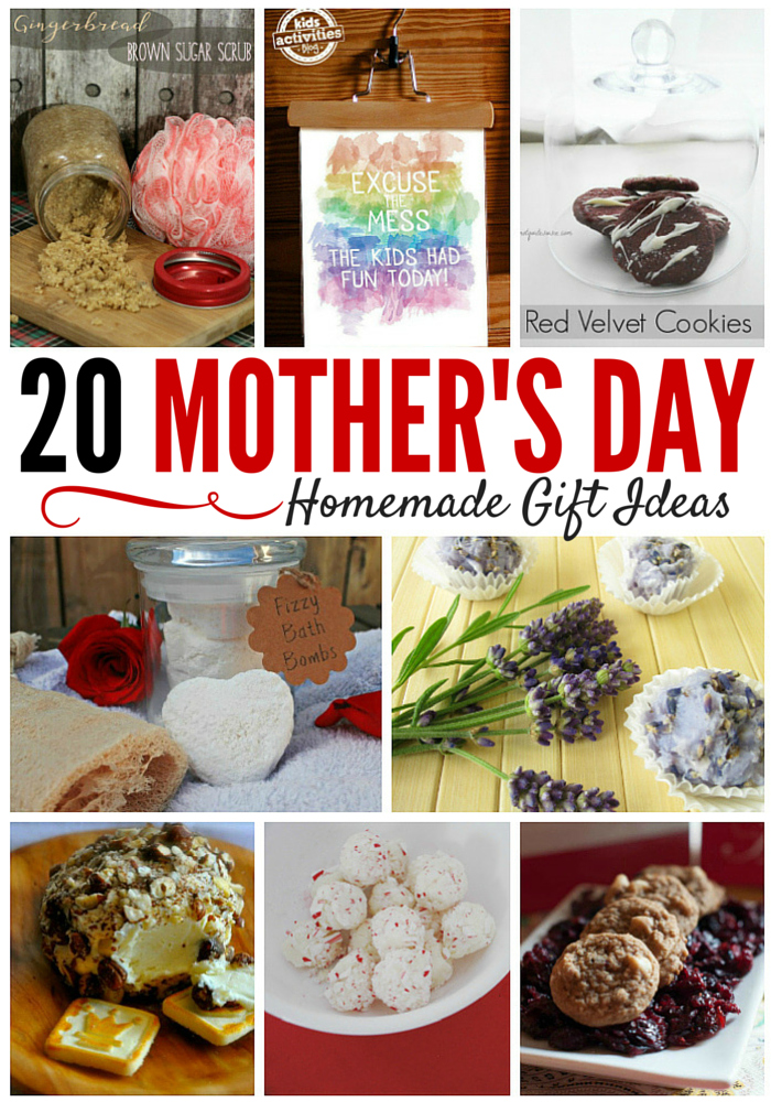 A round-up of sweet homemade Mother's Day gift ideas she will LOVE.