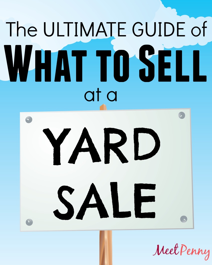 What to Sell at a Yard Sale