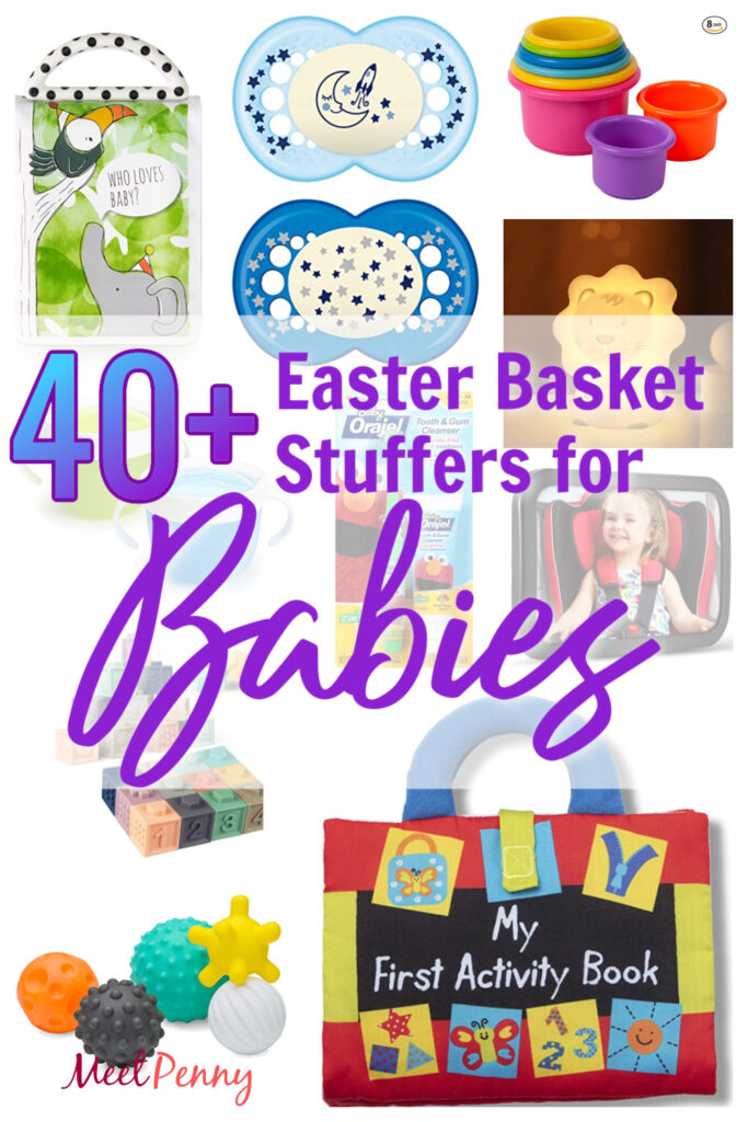 Easter Basket stuffers ideas for baby from a mom of 5 kids