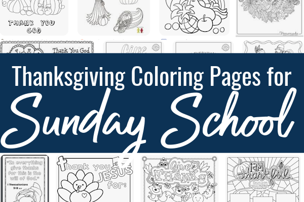 100+ Sunday School Thanksgiving Coloring Pages